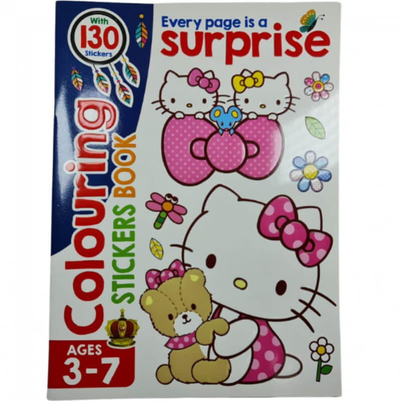 Cuadernillo Para Pintar Sanrio Con Stickers