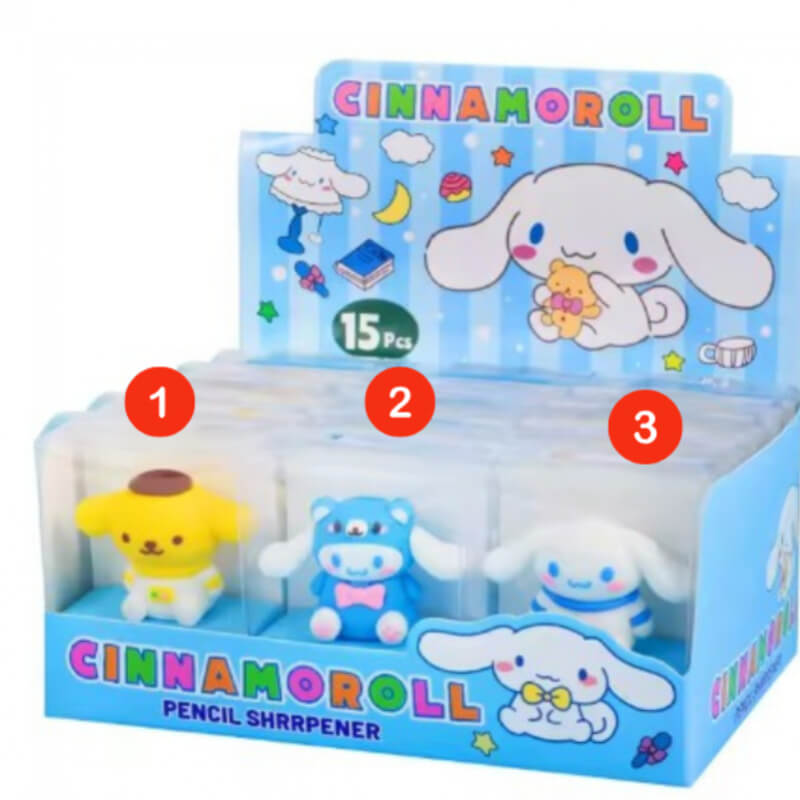 Sacapunta Personajes Sanrio Kitty(Cinnamoroll,Pompompurin)