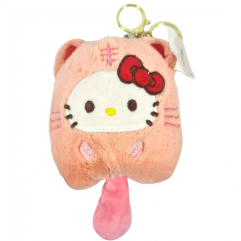 Llavero Peluche Gato Cola Hello Kitty