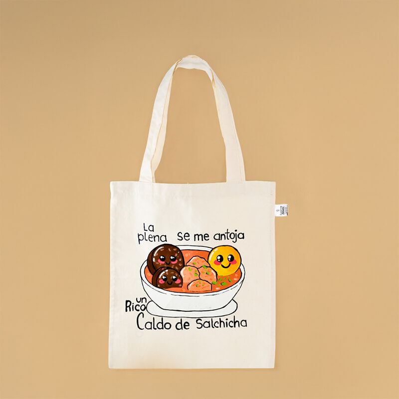 Bolso esencia dibujado y pintado a mano personalizado