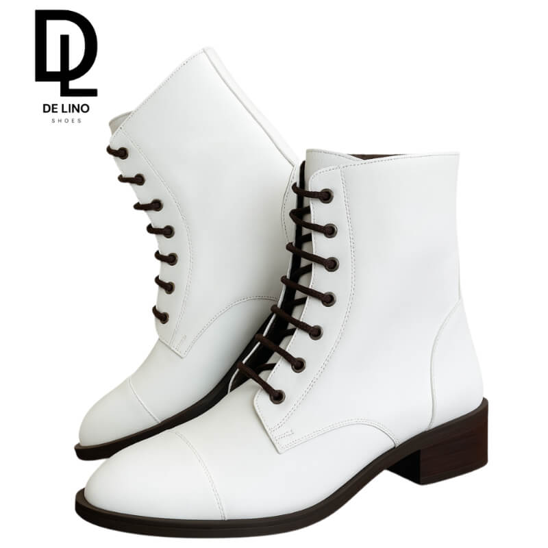 Bota MILITAR Sintética para Mujer – Diseño Casual, Suela Antiderrapante y Estilo Urbano | Calzado de Lino