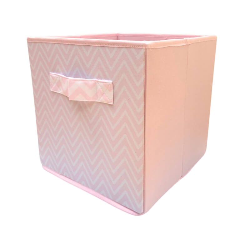 Caja Organizadora rosado pastel ZigZag grande