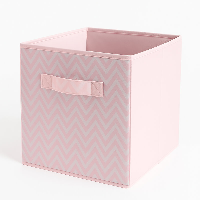 Caja Organizadora rosado pastel ZigZag grande