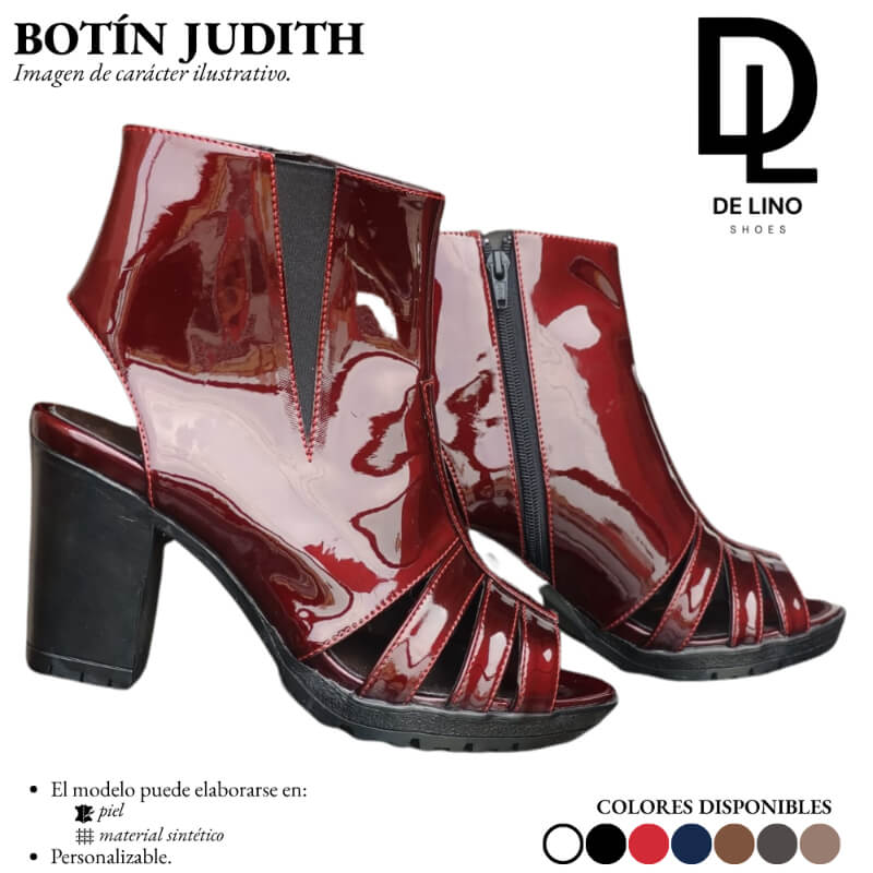 Botín Sintético JUDITH – Estilo Elegante y Confortable con Tacón de 7CM | Ideal para Eventos Formales