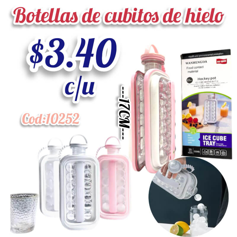 BOTELLAS DE CUBITOS DE HIELO
