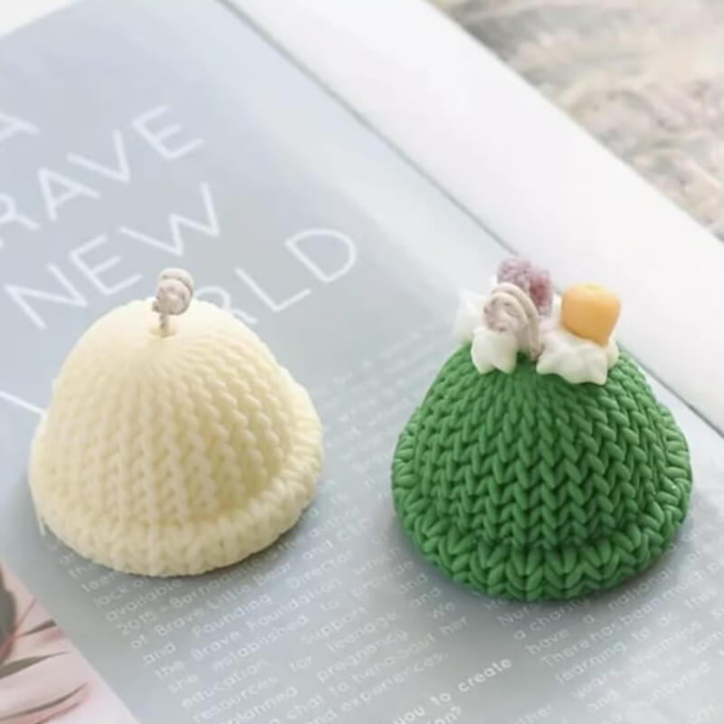 gorro tejido chato