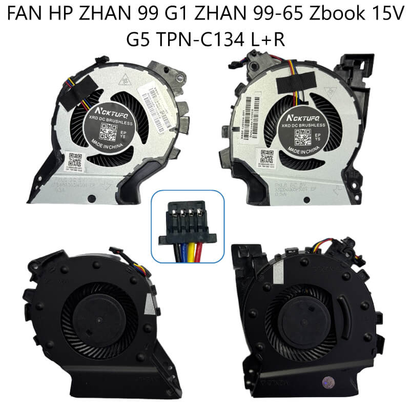 FAN HP ZHAN 99 G1 ZHAN 99-65 Zbook 15V G5 TPN-C134 L+R