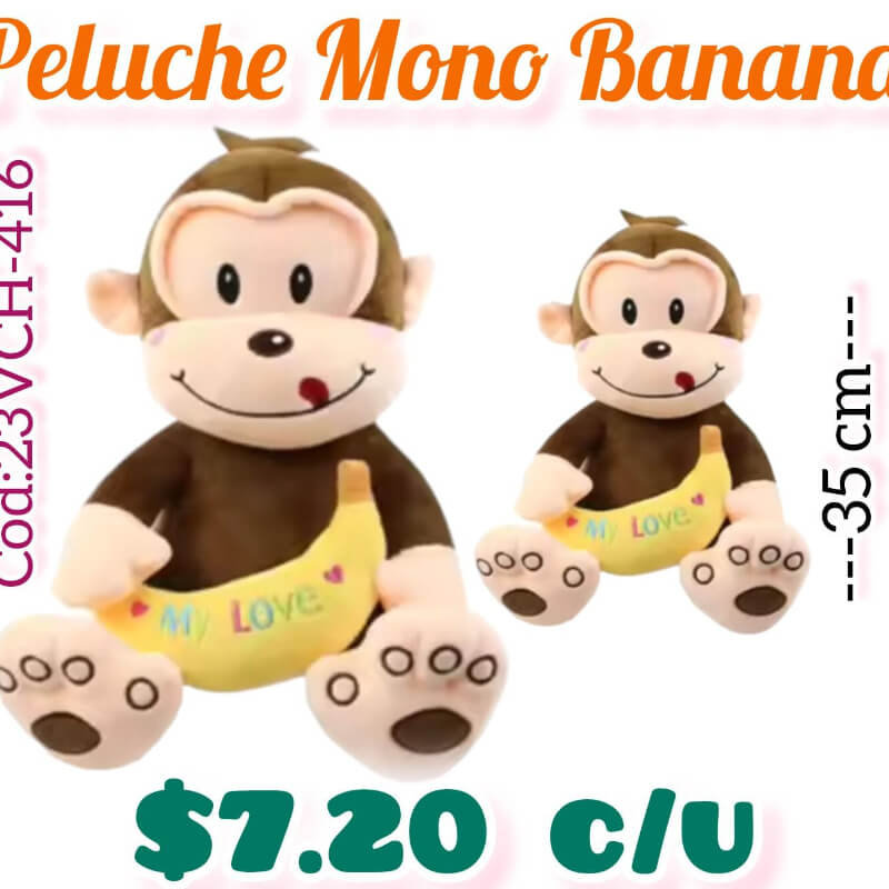 PELUCHE MONO BANANA