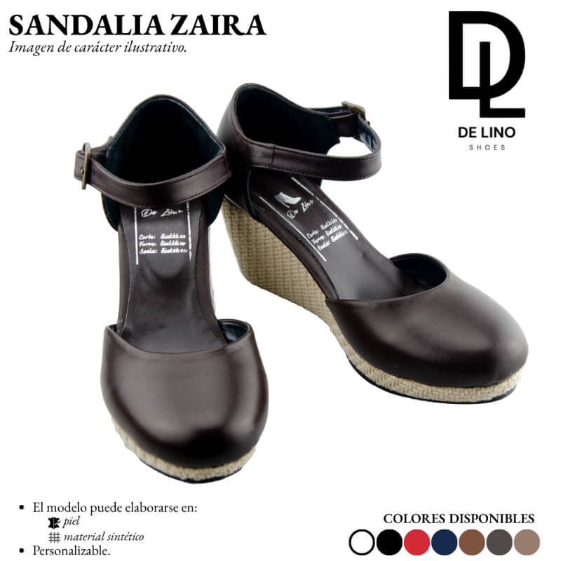 Sandalia Plataforma ZAIRA de Piel – Estilo Casual con Plataforma de Yute 5CM | Confort y Frescura para Cada Paso