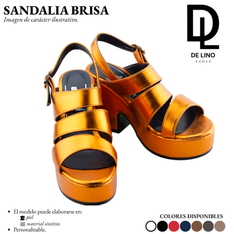 Sandalia de Piel BRISA – Comodidad y Estilo Casual con Plataforma de 5CM