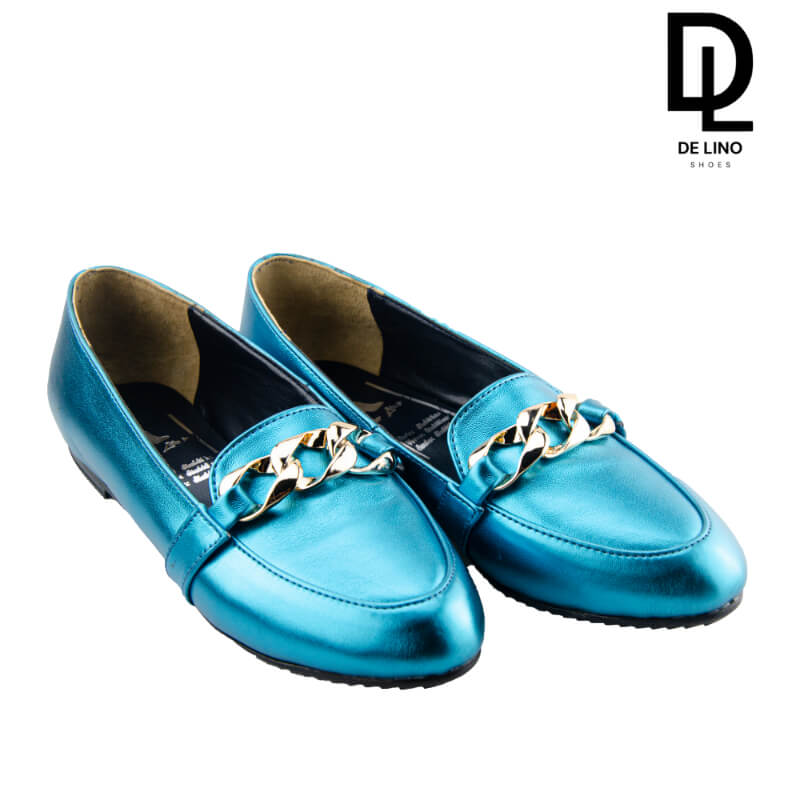Zapato de Piel NITAY – Estilo Casual con Elegancia Dorada | Plantilla Confort y Suela Antiderrapante