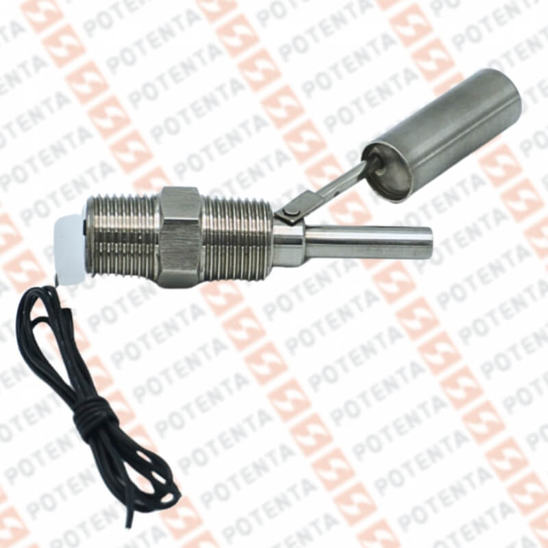 Interruptor flotador, nivel liquidos, ss304, No-Nc, 1/2npt horizontal, cabel 300mm, Dwyer