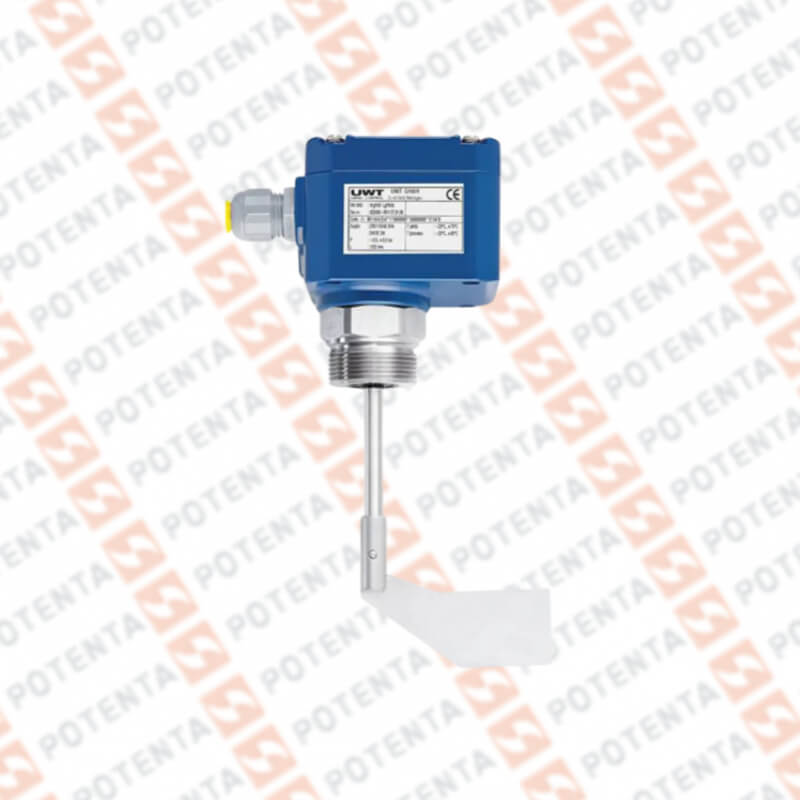 Paleta rotativa RN3 nivel sol, 22-230vac/vdc, rele spdt, b=40x98mm, l=200mm, 1-1/2npt, UWT