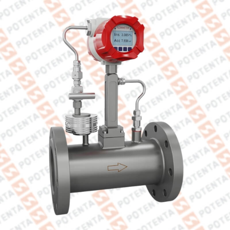 Flujometro vortex, display 1.5%, 24vdc 4-20ma/pulsos/rs485 2.5mpa, vapor, DN25, Supmea