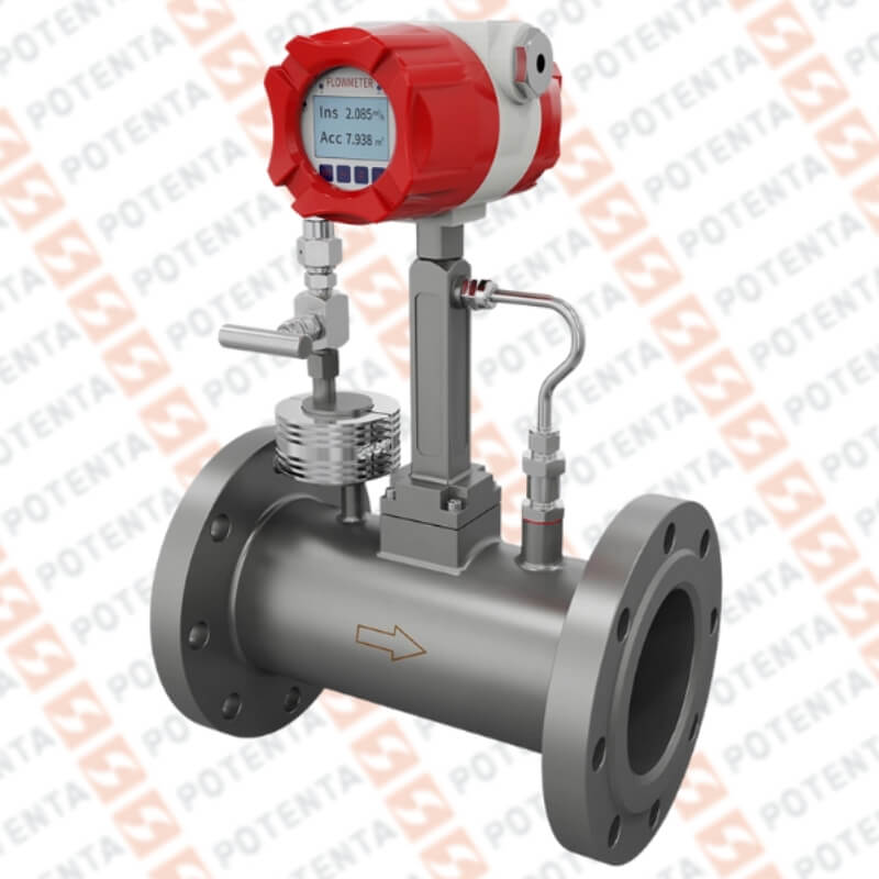 Flujometro vortex, display 1.5%, 24vdc 4-20ma/pulsos/rs485 2.5mpa, vapor, DN150, Supmea