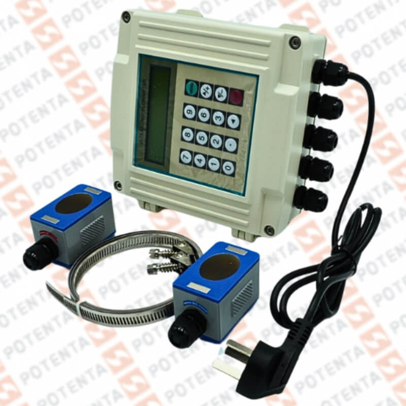 Flujometro ultrasonico sup1158s, 220v 4-20ma rs485, Clam on= DN50-DN700, 10m, Supmea