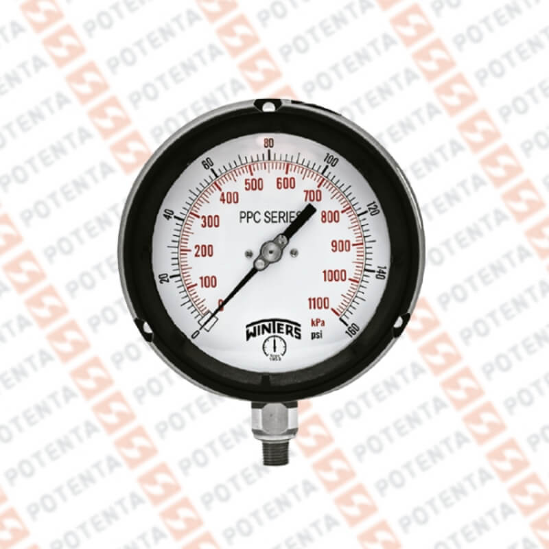 Vacuometro PPC, dial 4.5 ZR, 30inhg…0bar, 1/2npt inf, fenolic/ss, certif, Winters