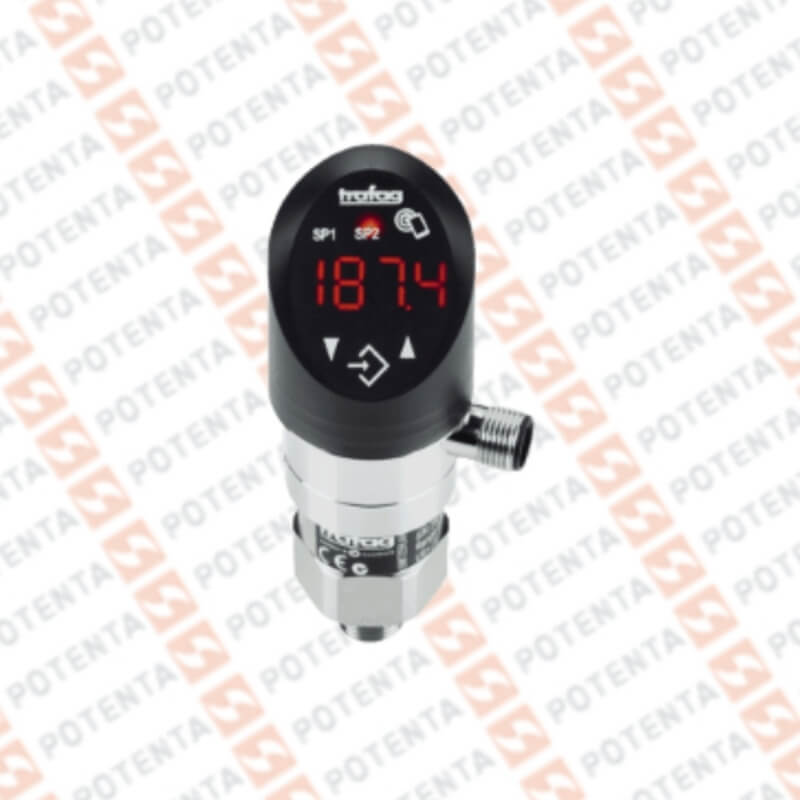 Transmisor presion Dis 8380, 0…4bar(Aju50%), Pnp/4-20mA/0-10V, 1/4Nptm, M12-5p, Trafag