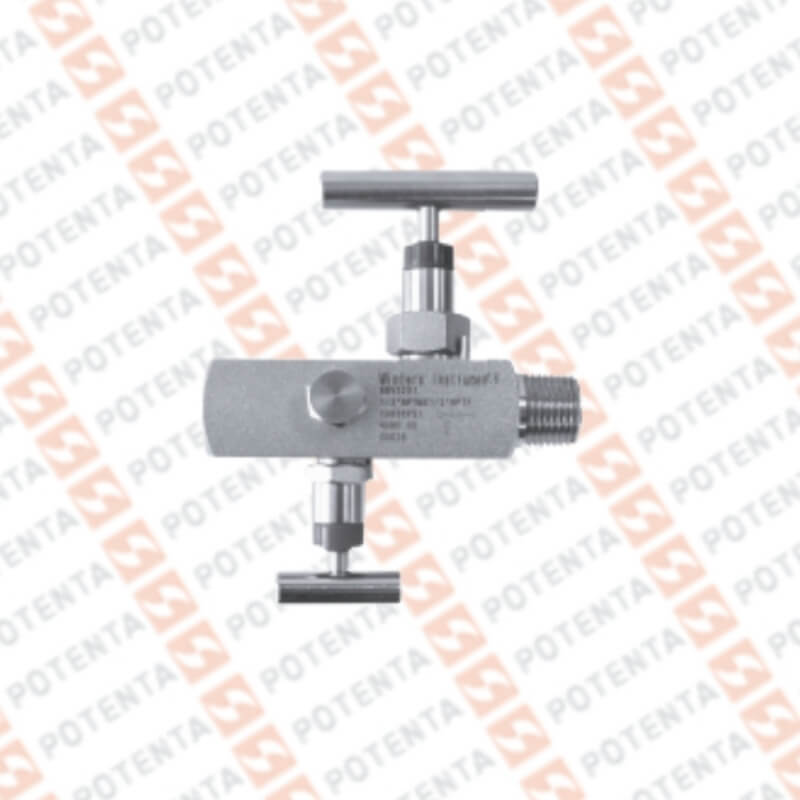 Valvula aguja BBV, corte/purga, inst 1/4npth, pro 1/4nptm, cuerpo 316ss, 6000psi, Winters
