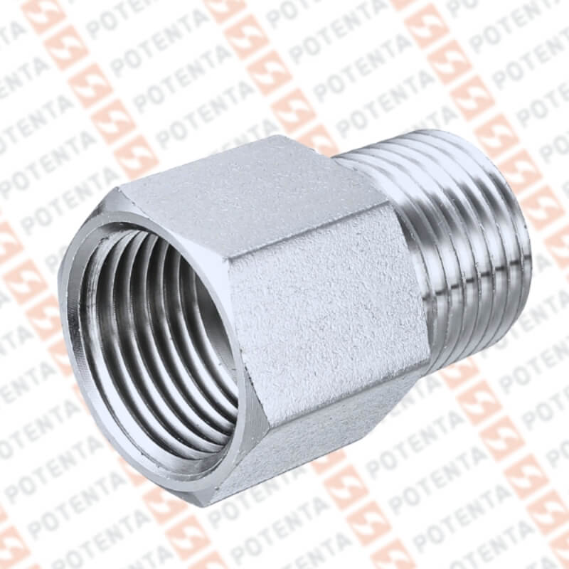Adaptador 1/2npt hembra a g1/2 macho acero galvanizado 150psi
