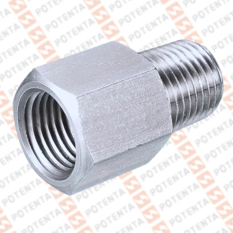 Adaptador 1/4npt hembra a g1/4 macho, acero galvanizado 150psi
