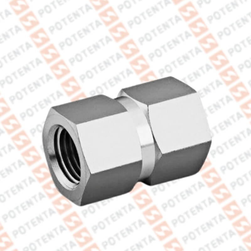 Adaptador Union hexagonal, 1/4npt hembra, SS316, 3000psi