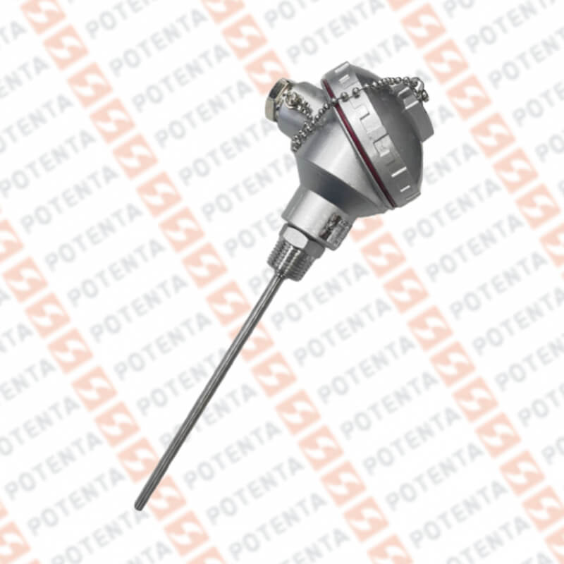 Rtd PT100-3h GP01, cabezal aluminio, b=1/4x6plg, 1/2npt, -200-200°C, Pyromation