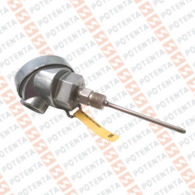 Termocupla J GP02, cabezal aluminio, b=1/4x6plg, 1/2npt, 0-721°C, Pyromation