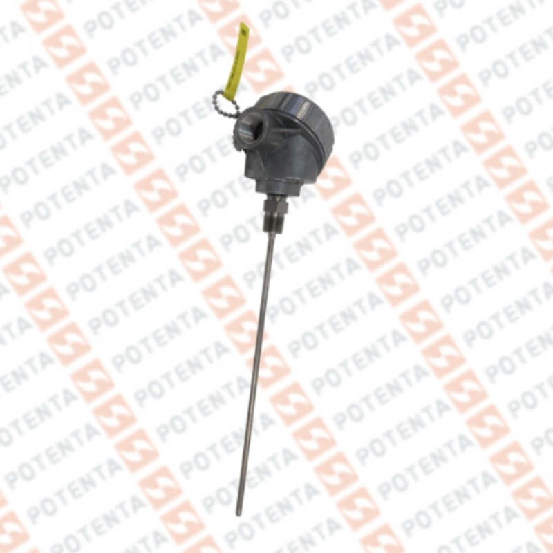 Termocupla J GP02, cabezal aluminio, b=1/4x12plg, 1/2npt, 0-721°C, Pyromation
