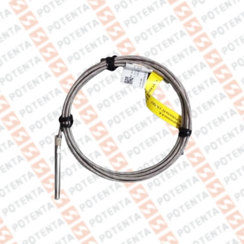 Termocupla J PL01, cartucho, b=1/8x1/2plg, 0-521°C, Cable malla ss 2m, Pyromation