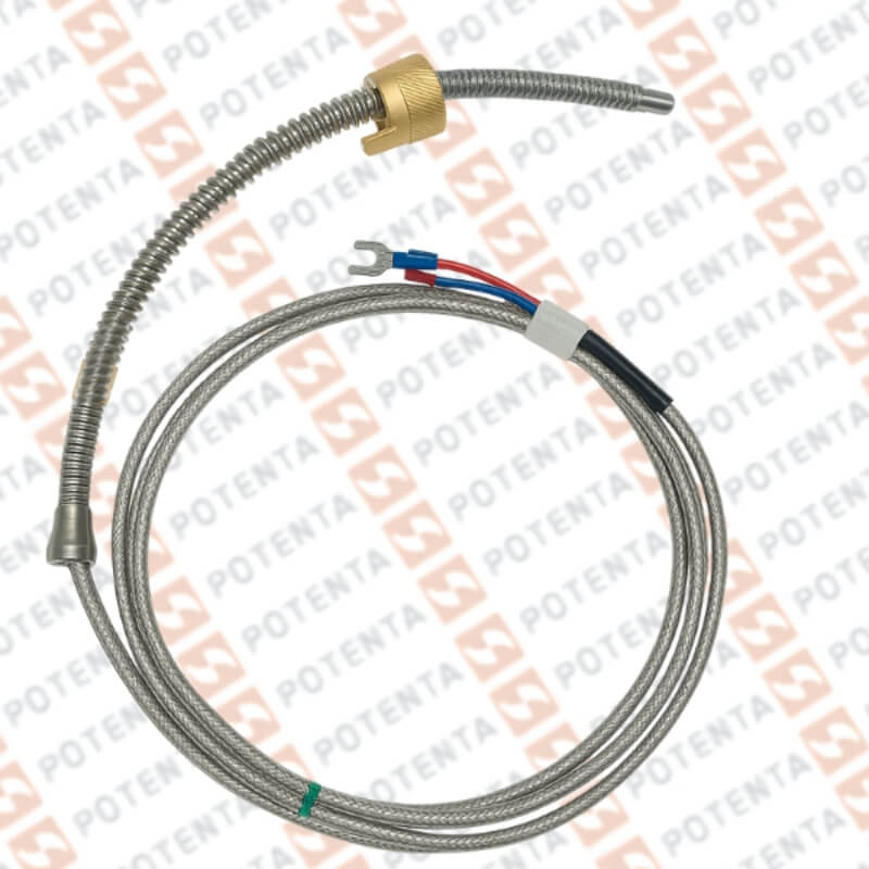 Termocupla J PL03, bayoneta resorte 12plg, cam=7/16plg, cable malla ss 2m, Pyromation