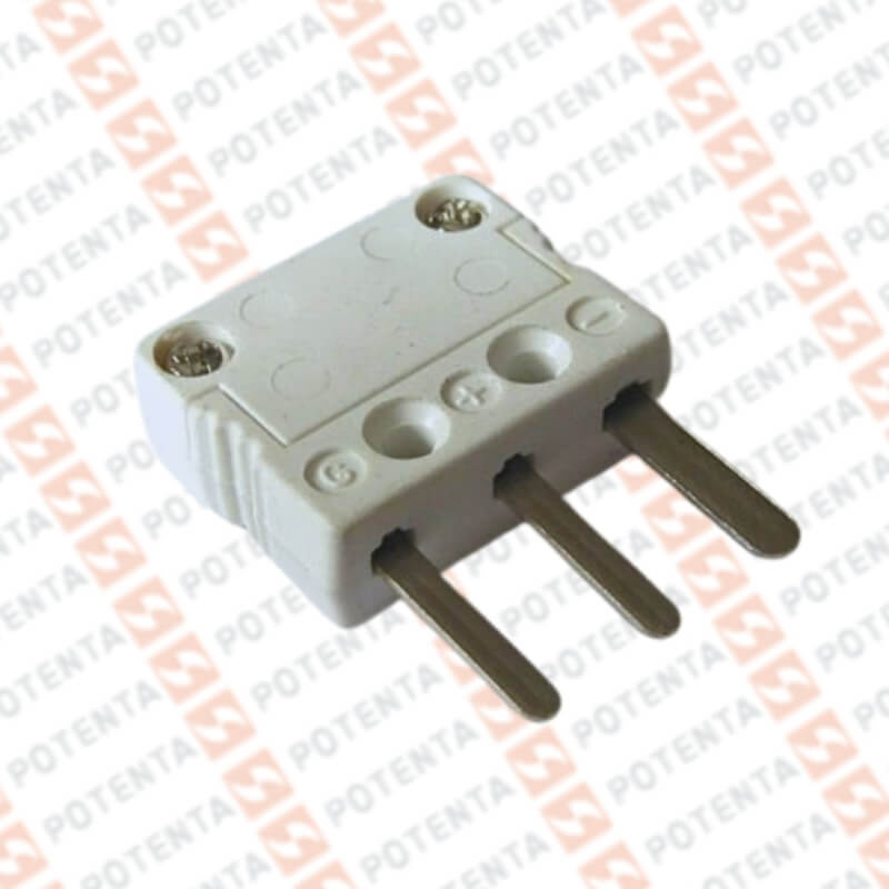 Accesorio conector mini macho, para RTD 3hilos, Pyromation