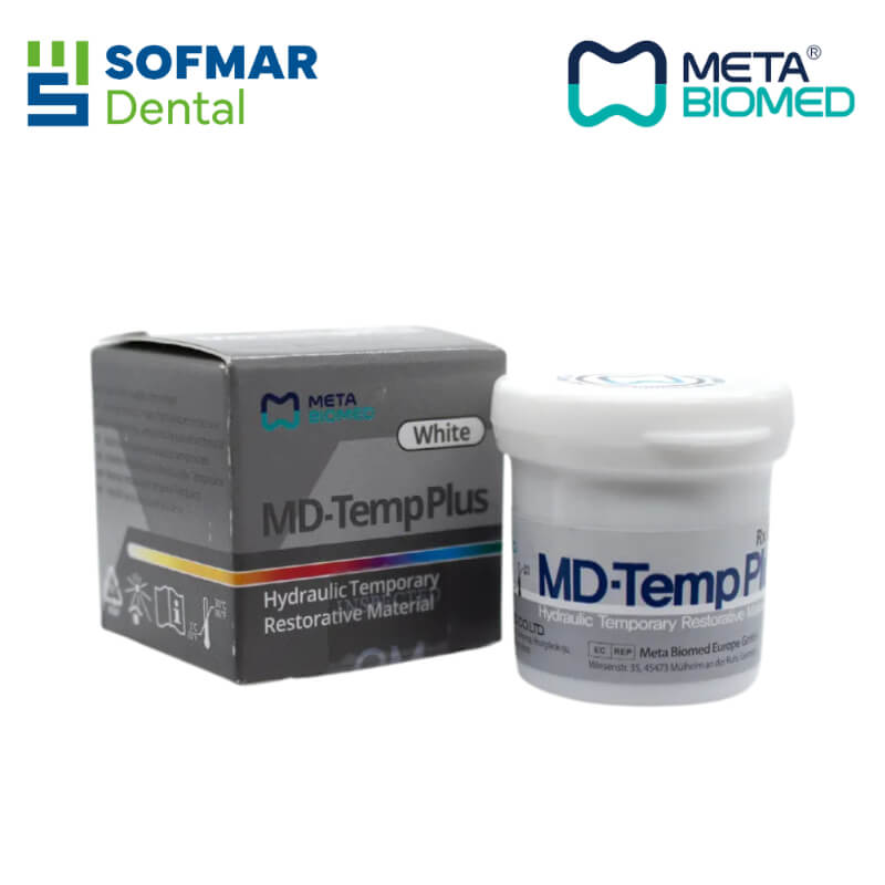 Cavit MD-Temp Plus White 40g Meta Biomed – Material Temporal de Alta Precisión para Prótesis Dentales | Depósito Dental Sofmar