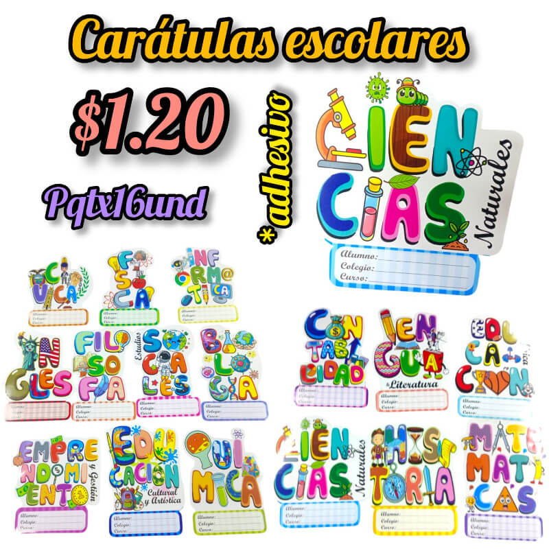 CARATULAS ESCOLARES
