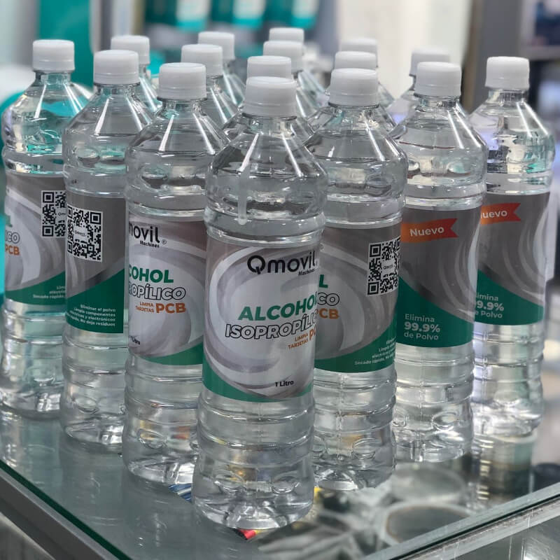 Alcohol Isopropílico QMOVIL 1L: Limpieza y Desinfección