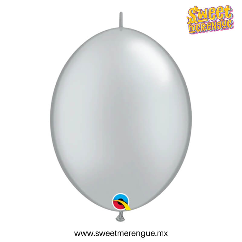 Globos de Látex QuickLink® Plata 6” – Conecta Creatividad y Elegancia | Sweet Merengue