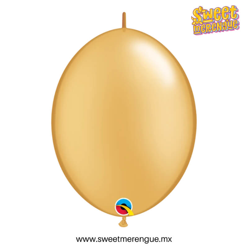 Globos de Látex Premium #6 QuickLink® Oro – Conecta Lujo y Creatividad en tus Decoraciones | Sweet Merengue