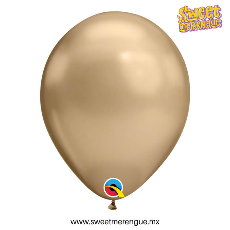 Globos de Látex Chrome® #11 Oro – Efecto Metálico de Alto Impacto para Decoraciones de Lujo | Sweet Merengue