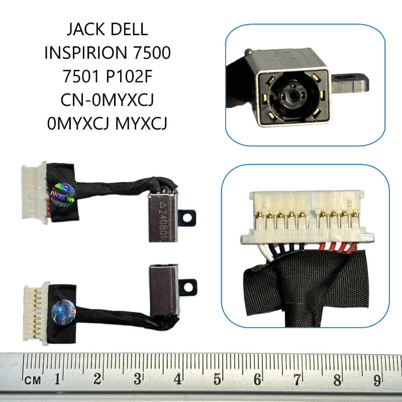 JACK DELL Inspiron 7500 7501 P102F CN-0MYXCJ 0MYXCJ MYXCJ