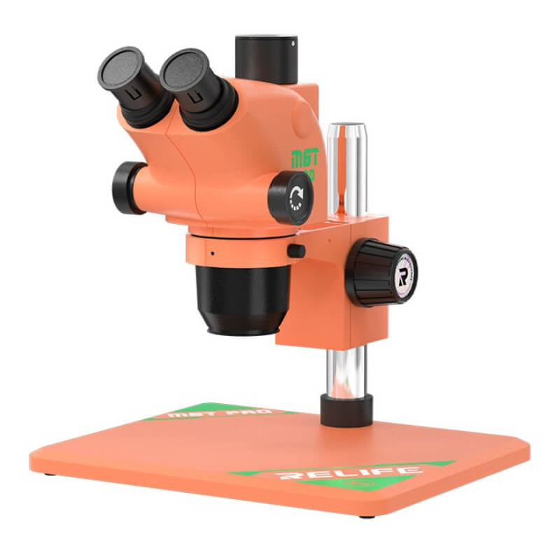 Microscopio Trinocular Relife RL-M6T PRO-B11 Naranja