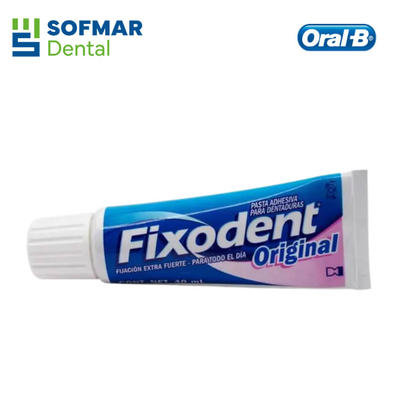Fixodent Crema Adhesiva para Dentaduras 40 ml – Fijación Extra Fuerte Todo el Día | Oral-B | Depósito Dental Sofmar