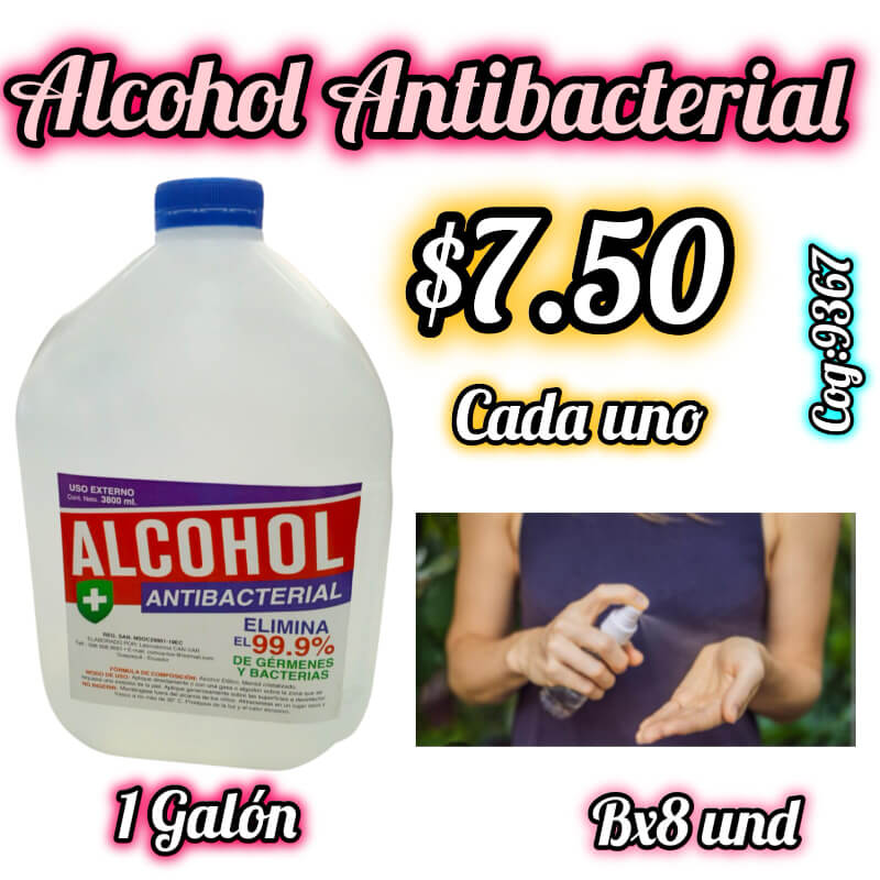 ALCOHOL ANTIBACTERIAL 1 GALON