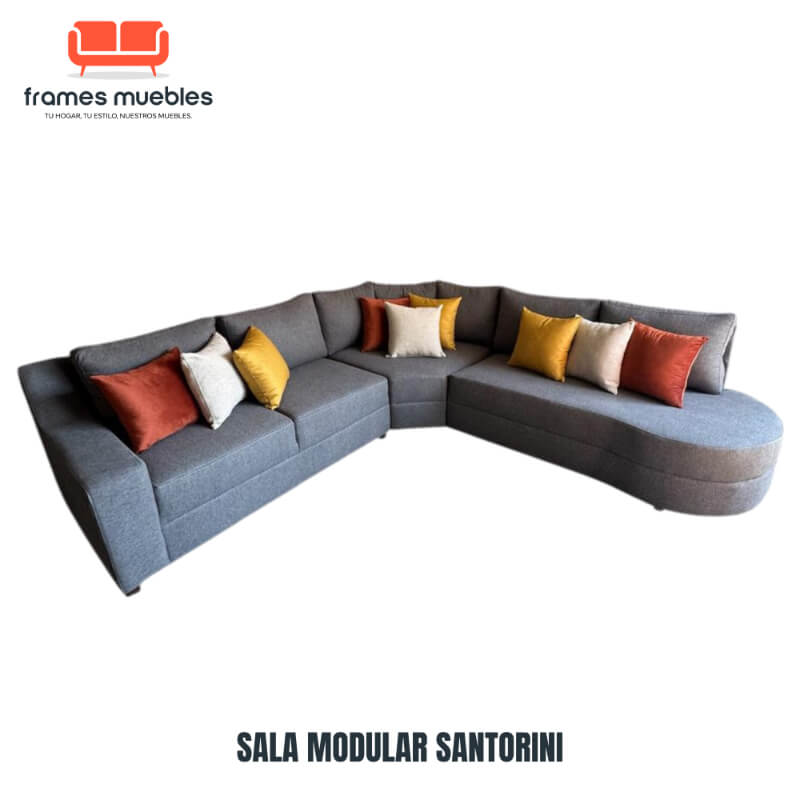 Sala Modular Santorini 3 Piezas – Diseño Moderno y Personalizable | 2.80 m x 2.80 m | Frames Muebles