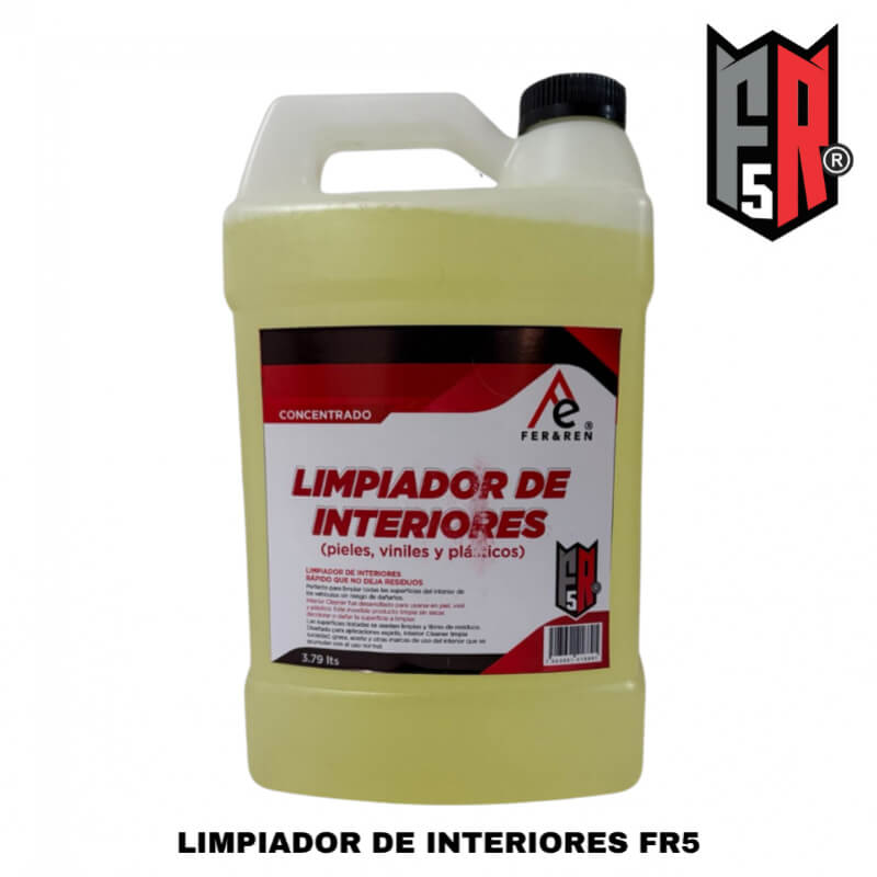 Limpiador de Interiores FR5 – Concentrado Profesional para Piel, Vinil y Plástico | 3.79L