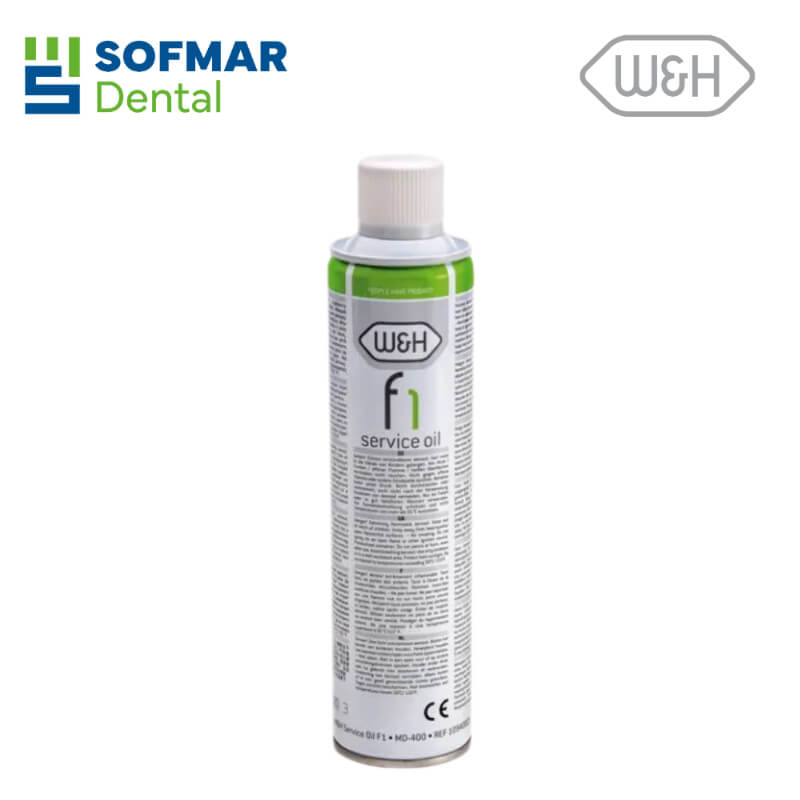 W&H Service Oil F1 400ml Spray | Lubricante Premium para Piezas de Mano Dentales | Depósito Dental Sofmar