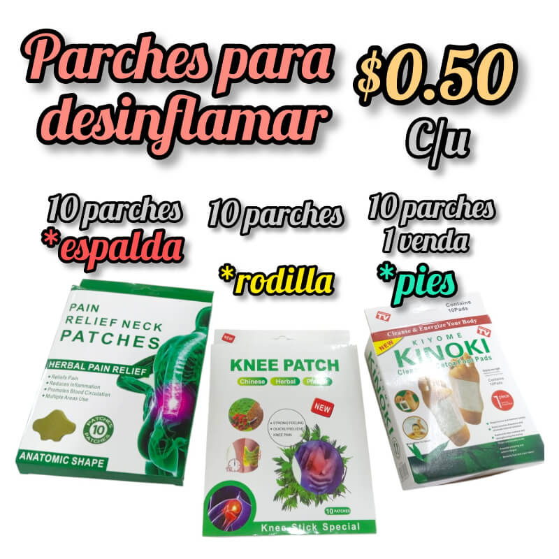 PARCHES PARA DESINFLAMAR
