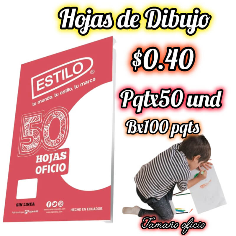 HOJAS DE DIBUJO
