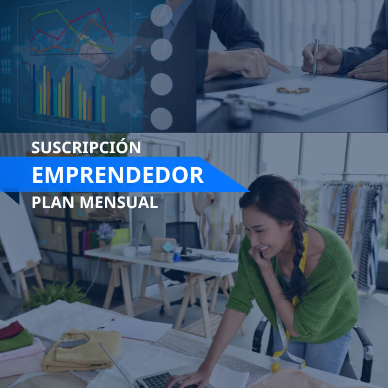 Suscripción Emprendedor plan mensual | Inteligencia Empresarial