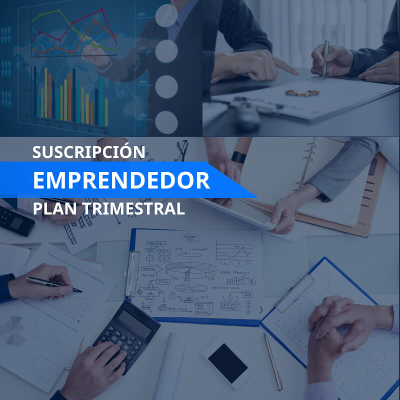 Suscripción Emprendedor plan trimestral | Inteligencia Empresarial