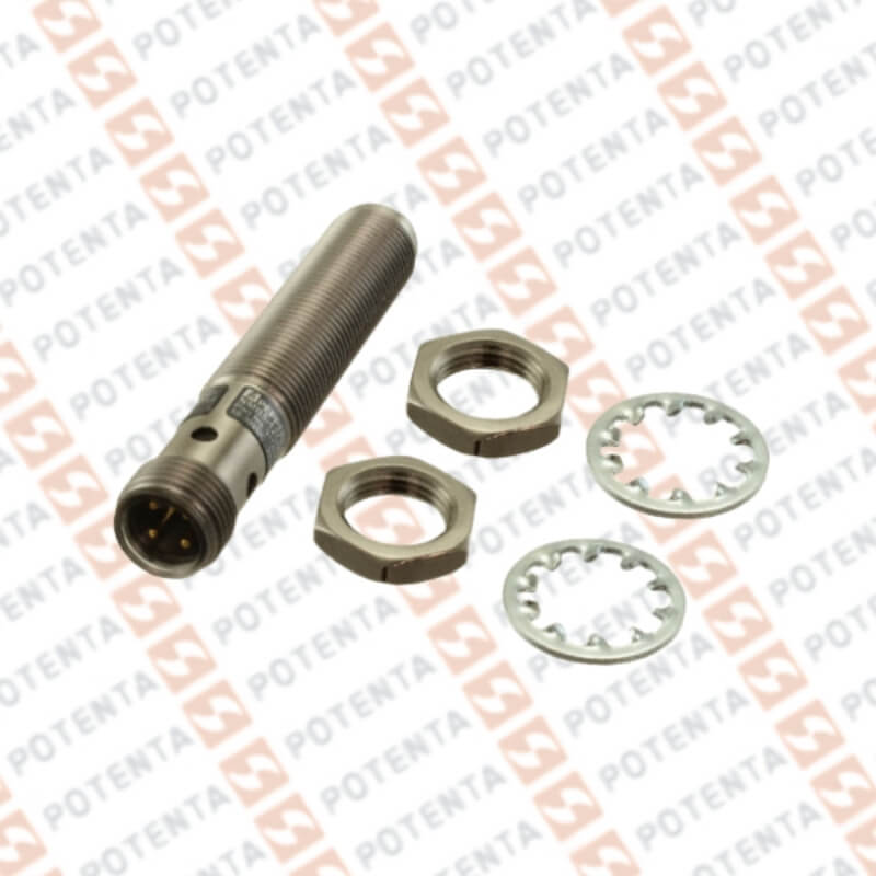 Sensor Inductivo, M12 inox, 5mm Ras, 10-30Vdc, Pnp/no, Con=m12-4p, ip69k, P+F